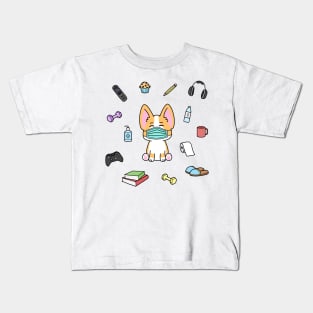 Corgi Quarantine Essentials Kids T-Shirt